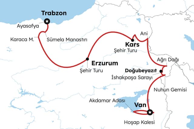 Trabzon’dan Van’a: 4 Günlük Özel Doğu Anadolu Turu