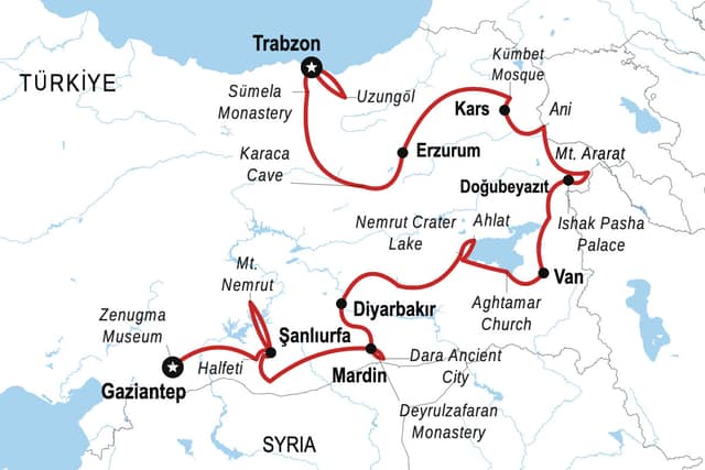 13-Day Private Eastern & Southeastern Türkiye Tour